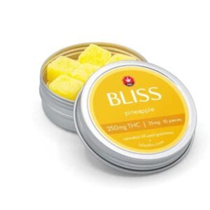 Bliss Pineapple Gummies (250 MG THC)