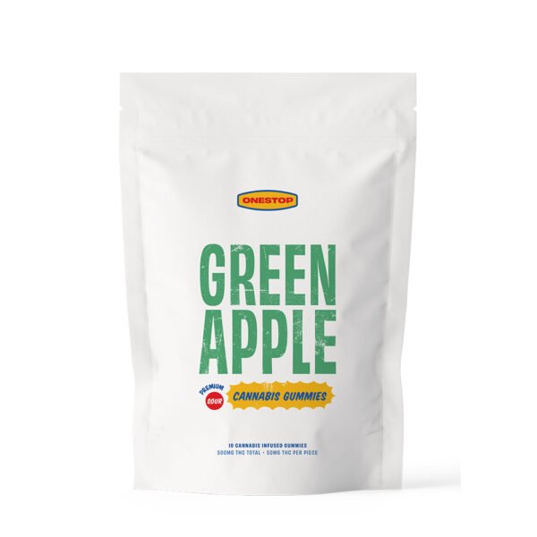 OneStop Green Apple THC Gummies (500 MG)