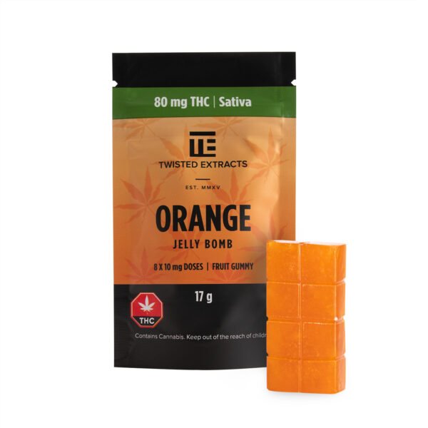 Twisted Extracts Orange Jelly Bomb (80mg THC)